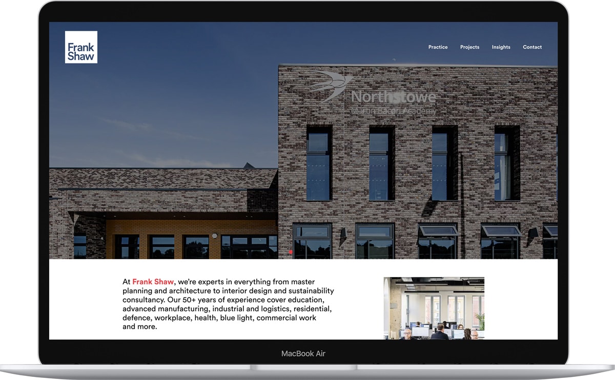 Website Design for Frank Shaw
